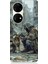 Huawei P50 Pro Uyumlu Köpek ve Adam Desenli Silikon Kılıf 1