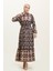Bahar Desen Elbise 0366-02 Siyah 2