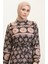 Bahar Desen Elbise 0366-02 Siyah 3