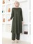 Kolyeli Tunik Pantolon Ikili Takım 0580-04 Haki 2