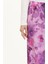 Desenli Bol Paça Pantolon 8603-01 Açık Mor 3