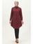 Düğmeli Tunik 6122-02 Mürdüm 1