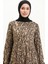 Viskon Zebra Desenli Elbise 0103-02 Vizon 3