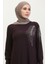 Taş Baskılı Sandy Elbise 0354-03 Mor 3