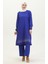 Taş Baskılı Araboy Abiye Tunik Pantolon Ikili Takım 0409-03 Saks 1