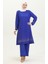 Taş Baskılı Araboy Abiye Tunik Pantolon Ikili Takım 0409-03 Saks 3