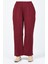 Şile Bezi Bol Paça Pantolon 0021-04 Bordo 2