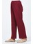 Şile Bezi Bol Paça Pantolon 0021-04 Bordo 4
