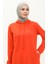 Iki Iplik Kapüşonlu Spor Elbise 0190-02 Oranj 3