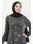 Taşlı Simli Elbise 0408-05 Gri 4