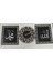 Saat-(Allah-Muhammet) Duvar Süsü 3 Lü Set Çok Şık 40*120 5
