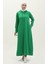 Iki Iplik Kapüşonlu Spor Elbise 0190-03 Yeşil 2