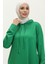 Iki Iplik Kapüşonlu Spor Elbise 0190-03 Yeşil 3