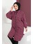 Kazayağı Desenli Tunik 23K8763-01 Fuşya 4