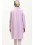 Gizli Düğmeli Yırtmaçlı Tunik 6478-18 Lila 5