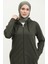 Kapüşonlu Sweatshirt 24003-02 Haki 3