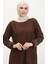 Taş Baskılı Araboy Abiye Tunik Pantolon Ikili Takım 0409-02 Kahverengi 4