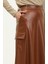 Suni Deri Cepli Etek 24K1040-02 Taba 4