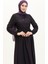 Beli Büzgülü Elbise 0575-06 Mor 3