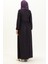 Beli Büzgülü Elbise 0575-06 Mor 5