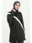 Kapüşonlu Sweatshirt 23078-01 Siyah Antrasit 1