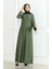 Bürümcük Kumaş Düz Spor Elbise 1003-04 Haki 2