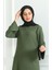 Bürümcük Kumaş Düz Spor Elbise 1003-04 Haki 3