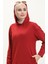 Kapüşonlu Spor Tunik 3007-27 Bordo 3