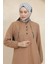 Düğme Detaylı Tunik Pantolon Ikili Takım 1004-01 Sütlü Kahve 4