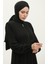 Dantel Detaylı Mevlana Ferace 5069-01 Siyah 3
