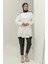 Sıfır Yaka Sweatshirt 23086-04 Ekru 2