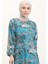 Belden Oturtmalı Viskon Elbise 0523-03 Yeşil 3