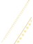Gümüş Altın Yaldızlı Kalp Pullu Halhal SGTL10541GOLD 1