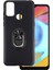 Infinix Hot 10 Kılıf Kickstand Yüzüklü Tpu Mat Silikon 1