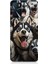 Oppo A16 Uyumlu Mutlu Husky Desenli Silikon Kılıf 1