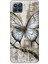 Oppo Reno 4 Lite Uyumlu Gri Kelebek Desenli Silikon Kılıf 1