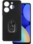 Tecno Spark 20 Kılıf Kickstand Yüzüklü Tpu Mat Silikon 1