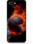 Oppo Rx 17 Neo Uyumlu Ateşli Basketbol Desenli Silikon Kılıf 1