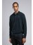 Newblend Erkek Polo Yaka Sweatshirt Lacivert 3