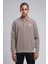 Newblend Erkek Polo Yaka Sweatshirt Koyu Bej 3