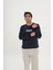 Unisex Pamuklu Içi Polarlı Bisiklet Yaka Sweatshirt 1