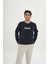 Unisex Pamuklu Içi Polarlı Bisiklet Yaka Sweatshirt 2