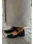 Kadın Tokalı Kalın Topuk Günlük Ayakkabı Loafer Meniz 4