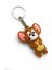 2 Li Tom ve Jerry Kaykaylı 3D Silikon Çift Anahtarlık Hediye Sevgili Anahtarlığı Çanta Süsü 4