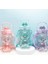 Smile Ayıcık Model Su Matarası Su Şişesi Suluk 1000ML Bpa Içermez Suluk 3D Sticker Hediye 3