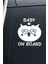 Baby On Board Arabada Bebek Var Sevimli Beyaz Oto Cam Sticker Hayvan Figürlü Ikaz Uyarı Yazısı 1