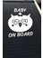 Baby On Board Arabada Bebek Var Sevimli Beyaz Oto Cam Sticker Hayvan Figürlü Ikaz Uyarı Yazısı 2