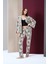 Kadın Desenli Pijama Büstiyer Üçlü Takım 4