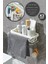 3lü Yapışkanlı Dolap Içi Düzenleyici Mutfak Banyo Lavabo Hazneli Organizer Bulaşıklık Sabunluk Seti 1