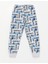 Bisiklet Yaka Baskılı Kısa Kollu Erkek Çocuk Pijama Takımı 3